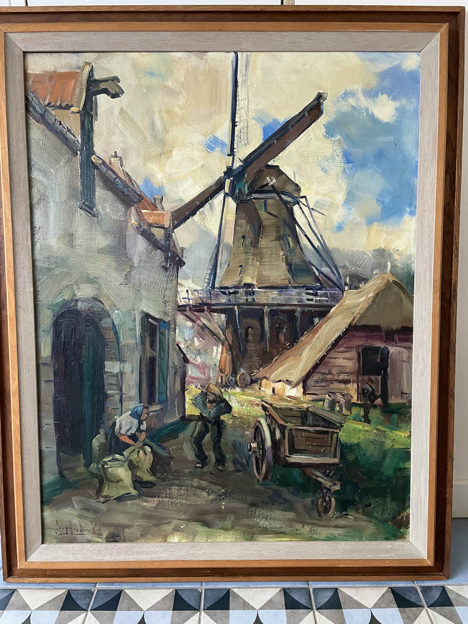 Jaap Hiddink - gezicht op onbekende molen verkocht voor € 275!