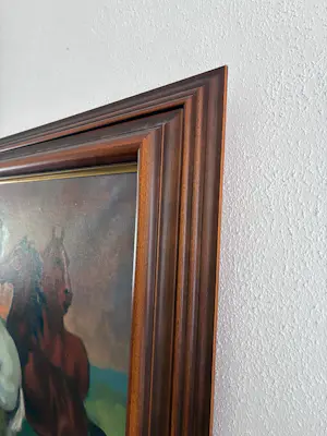 Onbekend - Schilderij met paarden kopen? Bied vanaf 20!