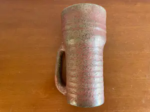 Mobach Keramiek - Rode-grijze Kunstaardewerken vaas kopen? Bied vanaf 30!