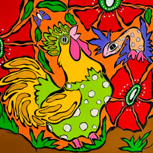 Caja Wong Chung - The proud rooster verkauft für € 60!