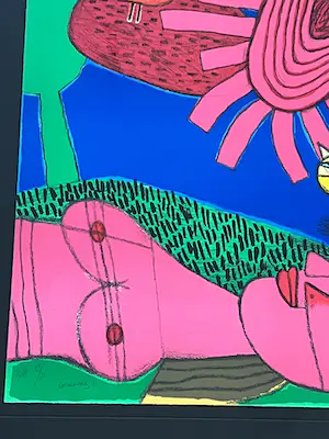 Corneille - De gele kat en de vogel onder de roze zon. kopen? Bied vanaf 350!