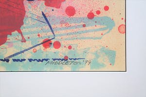 Sam Middleton - zeefdruk op papier (E/A) - "zeilboot" kopen? Bied vanaf 125!