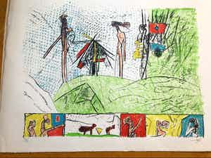 Roberto Matta - abstracte vormen verkocht voor € 125!