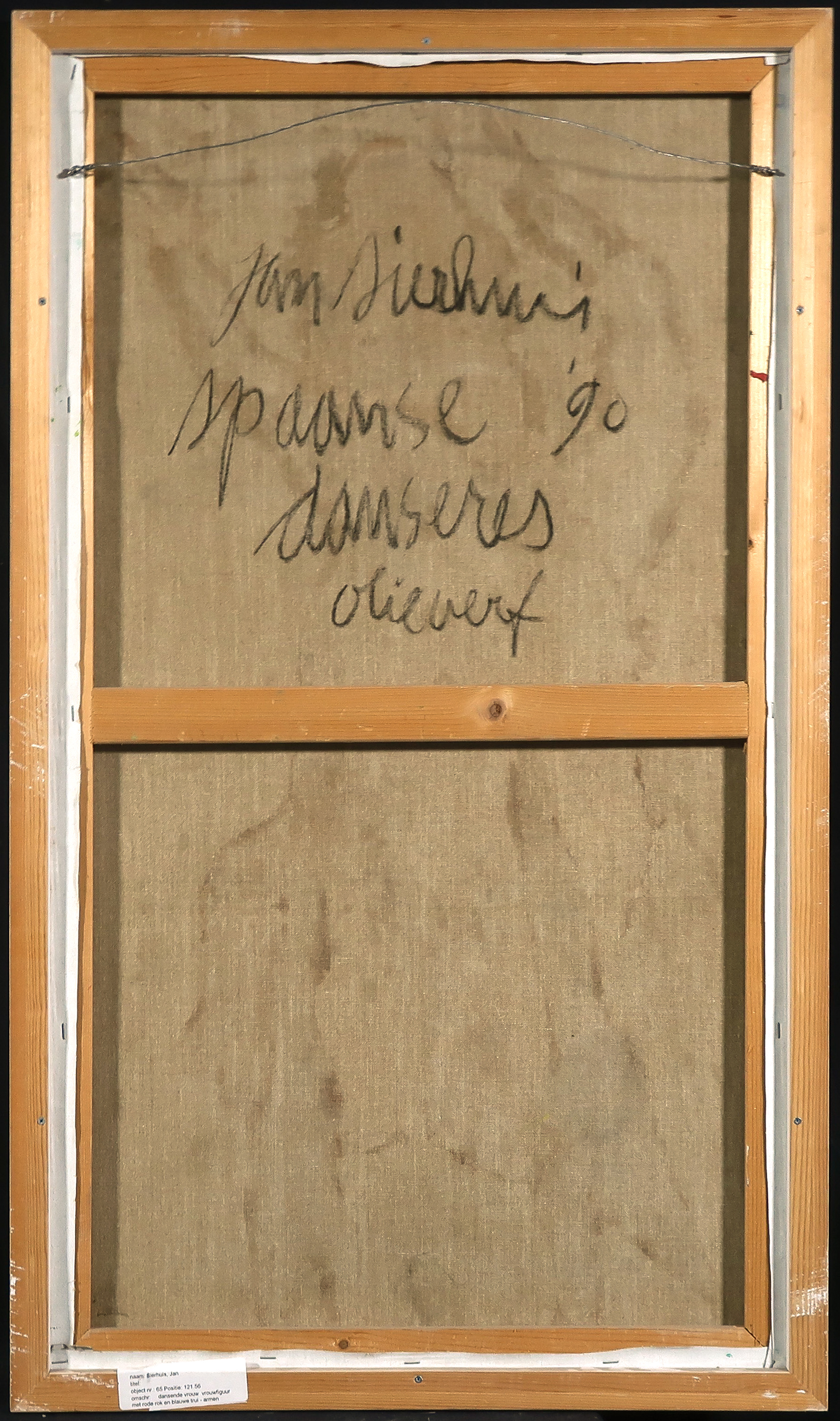 Jan Sierhuis - Olieverf op doek, Danseres - Ingelijst kopen? Bied vanaf 200!