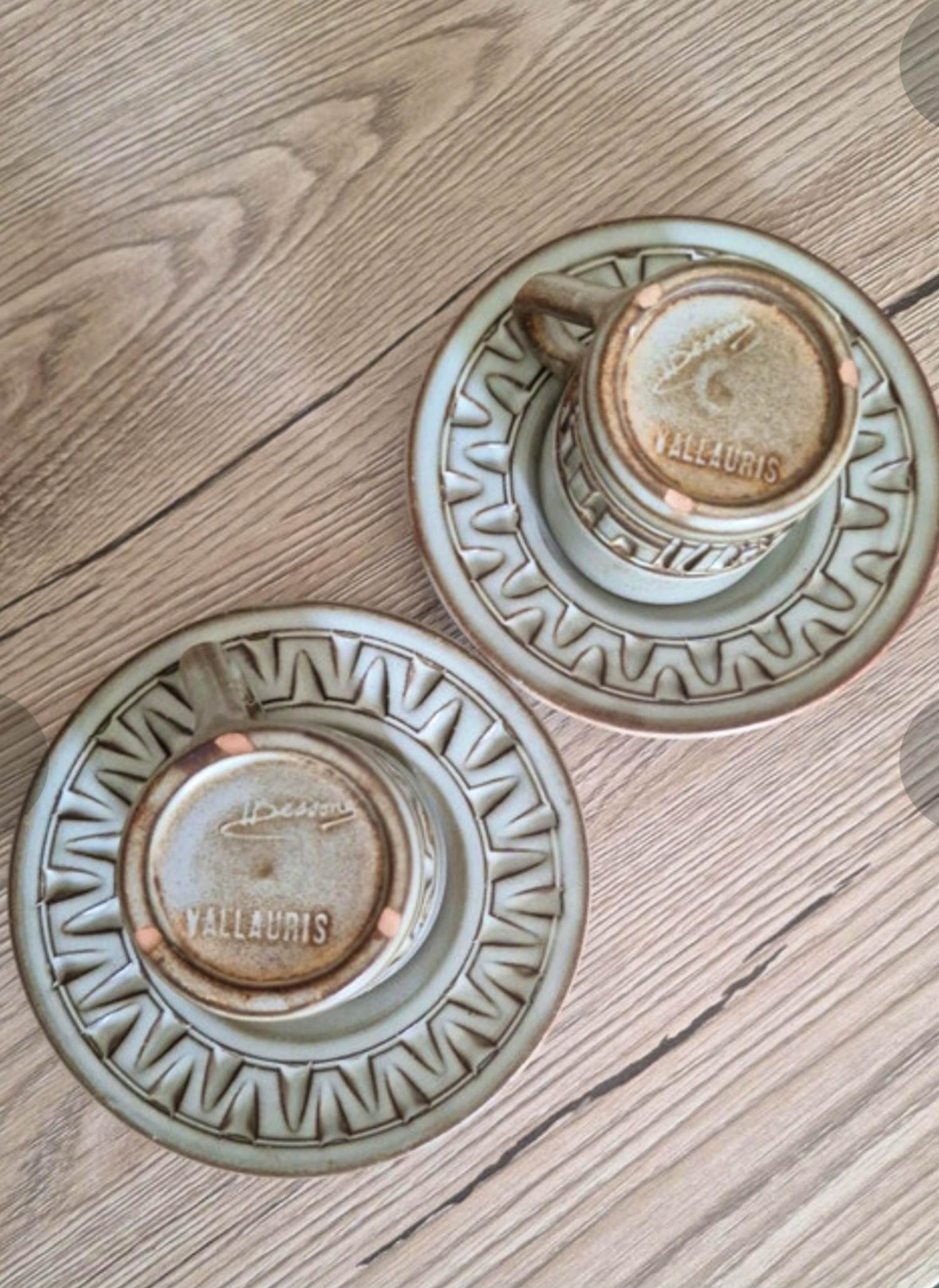 Vallauris Keramiek - Espressotassen und Untertasse kaufen? Bieten Sie von 75!