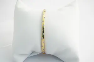 NV (133)- Elegante 18 Krt goud & diamanten (0.35ct) dames-armband - ovaal model kopen? Bied vanaf 730!