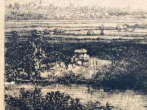 Theo Beerendonk - Ets van Rembrandt's De drie bomen uit 1643 kopen? Bied vanaf 100!