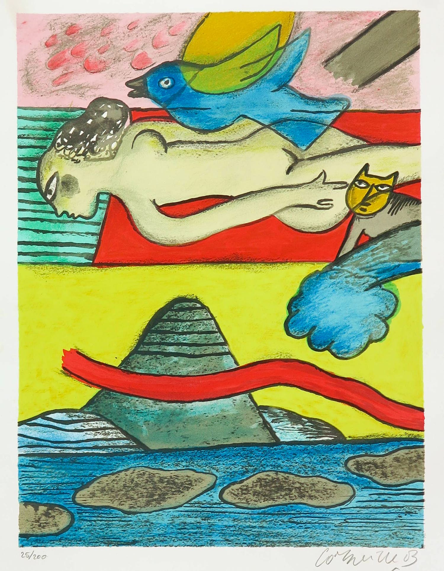 Corneille - Zeefdruk, Zonder titel kopen? Bied vanaf 150!