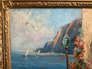 Jurrien Marinus Beek - Zeegezicht vanaf Capri kopen? Bied vanaf 50!