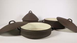 Jens Quistgaard - Aardewerk, Uitgebreid Flamestone servies voor Dansk Design kopen? Bied vanaf 50!