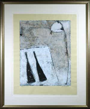 Frank Ermschel - Zeefdruk, Zonder titel - Ingelijst (Groot) verkocht voor € 50!