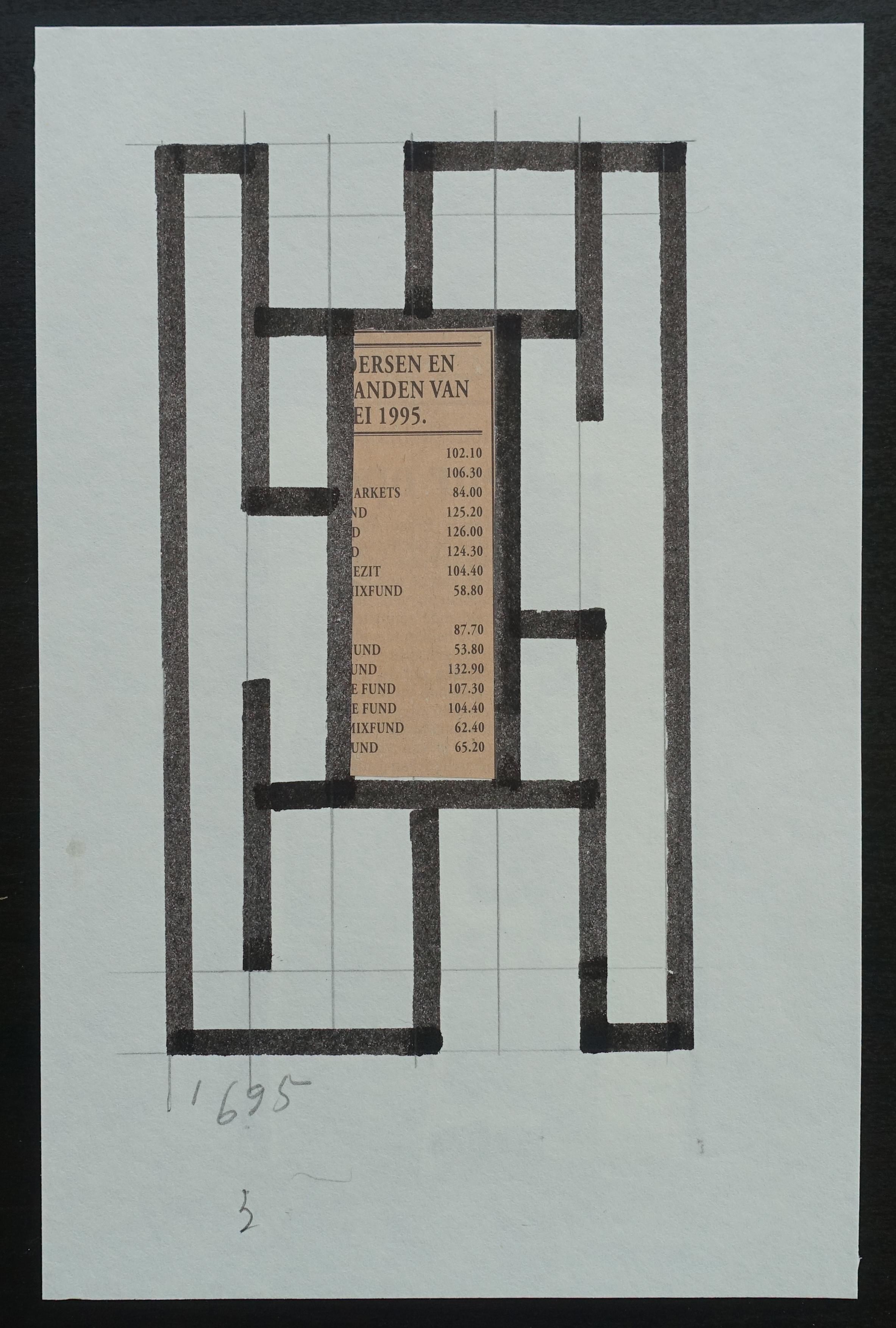 Buy Siep van den Berg - Zonder begeleiding...#tekening + Collage # 1995, mint? Bid from 79!