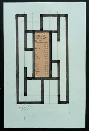 Buy Siep van den Berg - Zonder begeleiding...#tekening + Collage # 1995, mint? Bid from 79!