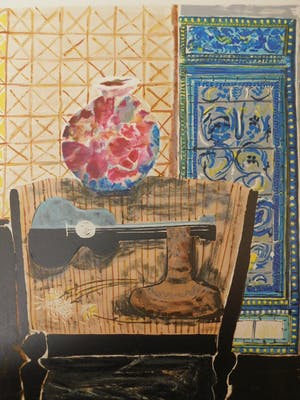 Wendy Chazin - Composition with Guitar and Vase kopen? Bied vanaf 23!