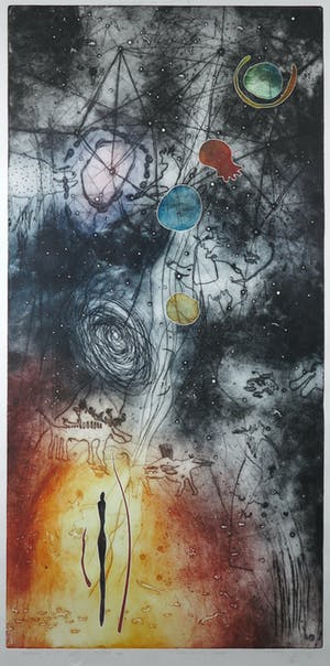 Ad Arma - Kleurenets, Samen in de nacht - Ingelijst (Zeer groot) kopen? Bied vanaf 220!