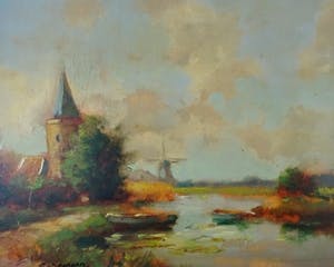 Gerrit van Jeveren - Landschap kopen? Bied vanaf 40!
