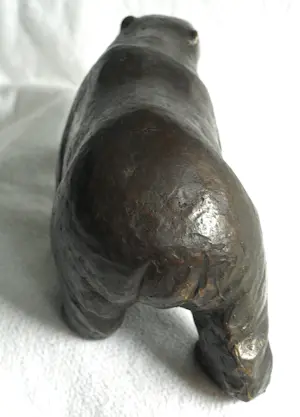 Nelli Verdonk - Bronzen beeld , Lopende beer – met certificaat – 1987 – oplage van 5 kopen? Bied vanaf 400!