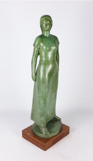 Raymond Glorie - Brons, Staande boerin (Groot) kopen? Bied vanaf 600!