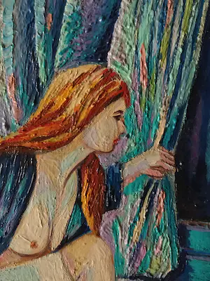 Denny Jacobs - Hobbelpaard met naakt bij raam kopen? Bied vanaf 90!