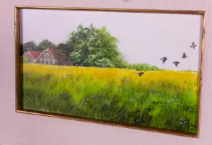 Rien Poortvliet - Gouache en potlood op papier, Patrijzen hebben de boer nodig - Ingelijst kopen? Bied vanaf 1000!