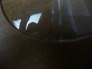 Niet of onleesbaar gesigneerd - Art Nouveau: Weinglas mit blauer Kuppa, Böhmen, signiert kopen? Bied vanaf 1!