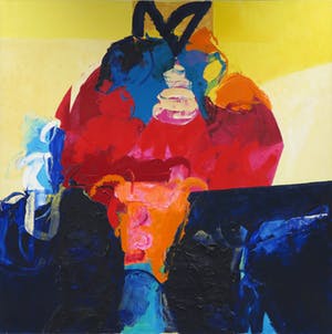 Henk van Vessem - Olieverf op doek, Zonder titel - Ingelijst (Zeer groot) kopen? Bied vanaf 500!