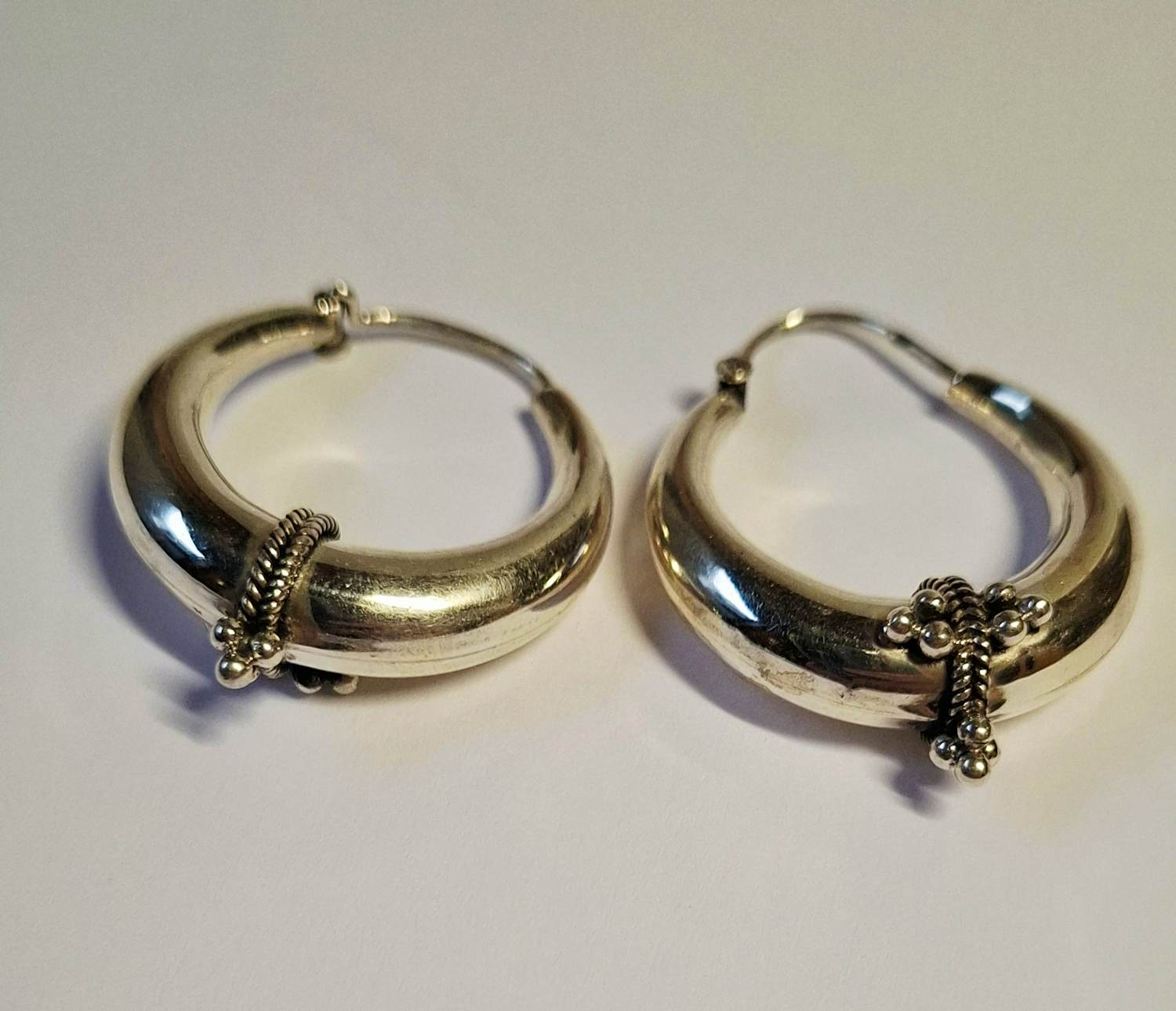 nieuwe 25 sterling zilveren handgemaakte vintage etnische  oorbellen kopen? Bied vanaf 55!