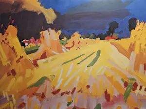 Jan van der Zee - Korenschoven op het land kopen? Bied vanaf 40!