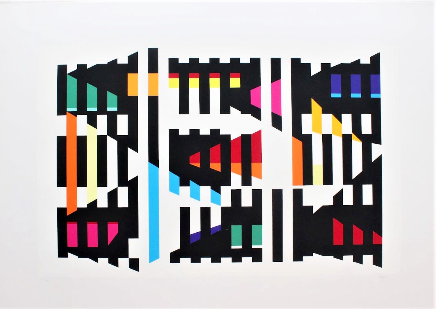 Yaacov Agam - "HOMMAGE À G.B." 1973 verkocht voor € 600!