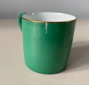 Niet of onleesbaar gesigneerd - Gebr. Schönau Hüttensteinach - Acht Art Deco Mokka kop- en schotels kopen? Bied vanaf 1!