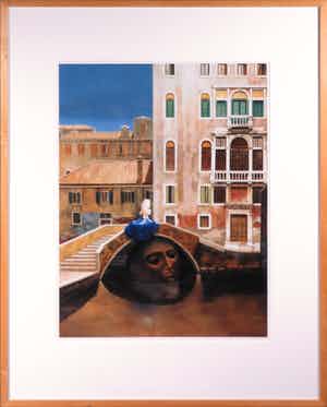 Ruud Nelissen - Litho, Brug - Ingelijst verkocht voor € 50!