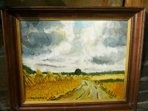 Niet of onleesbaar gesigneerd - Orage sur la moisson -olieverf 1954- kopen? Bied vanaf 1!