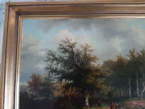 Joseph Antonio Hekking - Jagers in landschap. kopen? Bied vanaf 295!