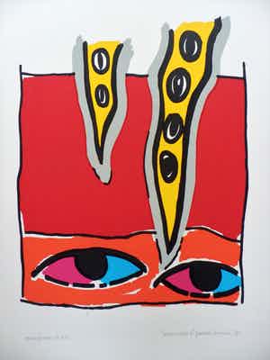 Peter Louman - Kleurenzeefdruk MEMORIES Handgesigneerd. verkocht voor € 45!