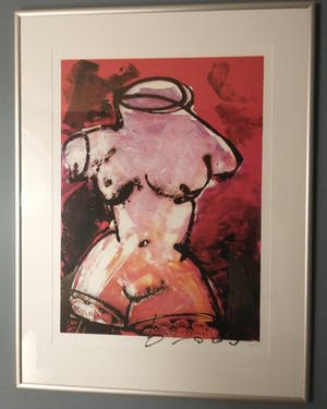 Herman Brood - Torso Red, zeefdruk (mooi ingelijst, groot) kopen? Bied vanaf 695!