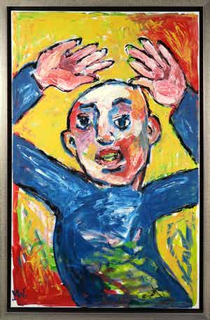 Martin van Wordragen - Olieverf op doek, Extase - Ingelijst (Groot) verkocht voor € 350!