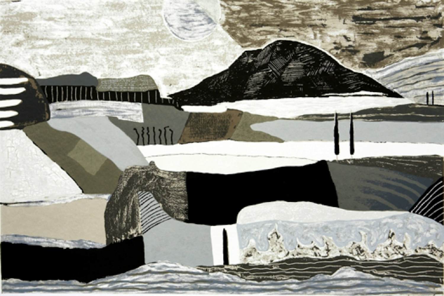 Ronald Boonacker - Zeefdruk NIGHT SKY TOSCANA GROOT!!! kopen? Bied vanaf 145!