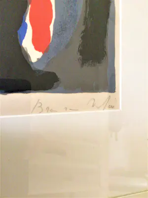 Bram van Velde - 1973 - Lithographie - Oeuvrecatalogus no. 110 - Ingelijst - Zeer goed kopen? Bied vanaf 225!