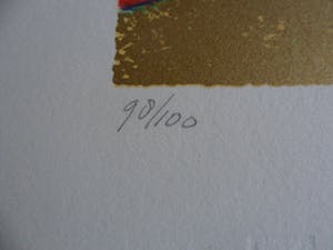 Ada Breedveld - Zeefdruk,Titel, "Vlieger". kopen? Bied vanaf 50!