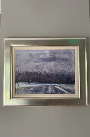 Theo Onnes - Winters landschap kopen? Bied vanaf 120!