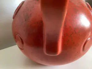 N.V. Porselein- en Tegelfabriek Mosa - Art Deco oranje Snavelkan kopen? Bied vanaf 30!