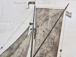 Herman Berserik - In 1979 in beperkte oplage (35) gemaakte Ets en Aquatint "Hommage dirk Nijland" kopen? Bied vanaf 42!
