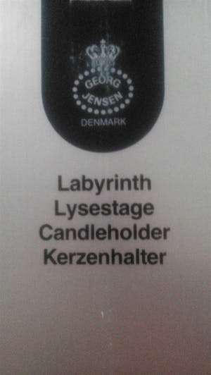 Georg Jensen - Lene Munthe kandelaar Labyrinth kopen? Bied vanaf 69!