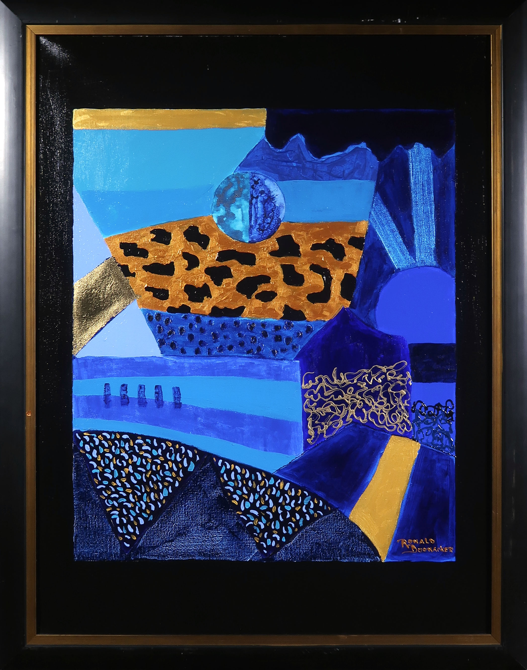 Ronald Boonacker - Acryl op doek, Plantage Orient - Ingelijst verkocht voor € 150!