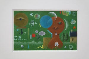 Leon Savelsberg - gouache - "semi abstracte miniatuur compositie" kopen? Bied vanaf 45!