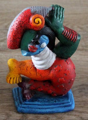 Clemens Briels - sculptuur Leaf from umbrella-tree in head kopen? Bied vanaf 99!