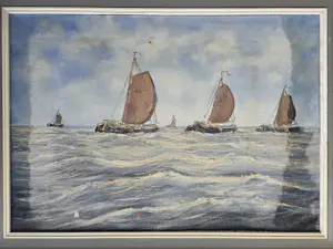 Jan Kelderman - Zeilschepen op zee. kopen? Bied vanaf 20!