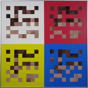 Roy Villevoye - Collage, Chessboard - Ingelijst kopen? Bied vanaf 50!