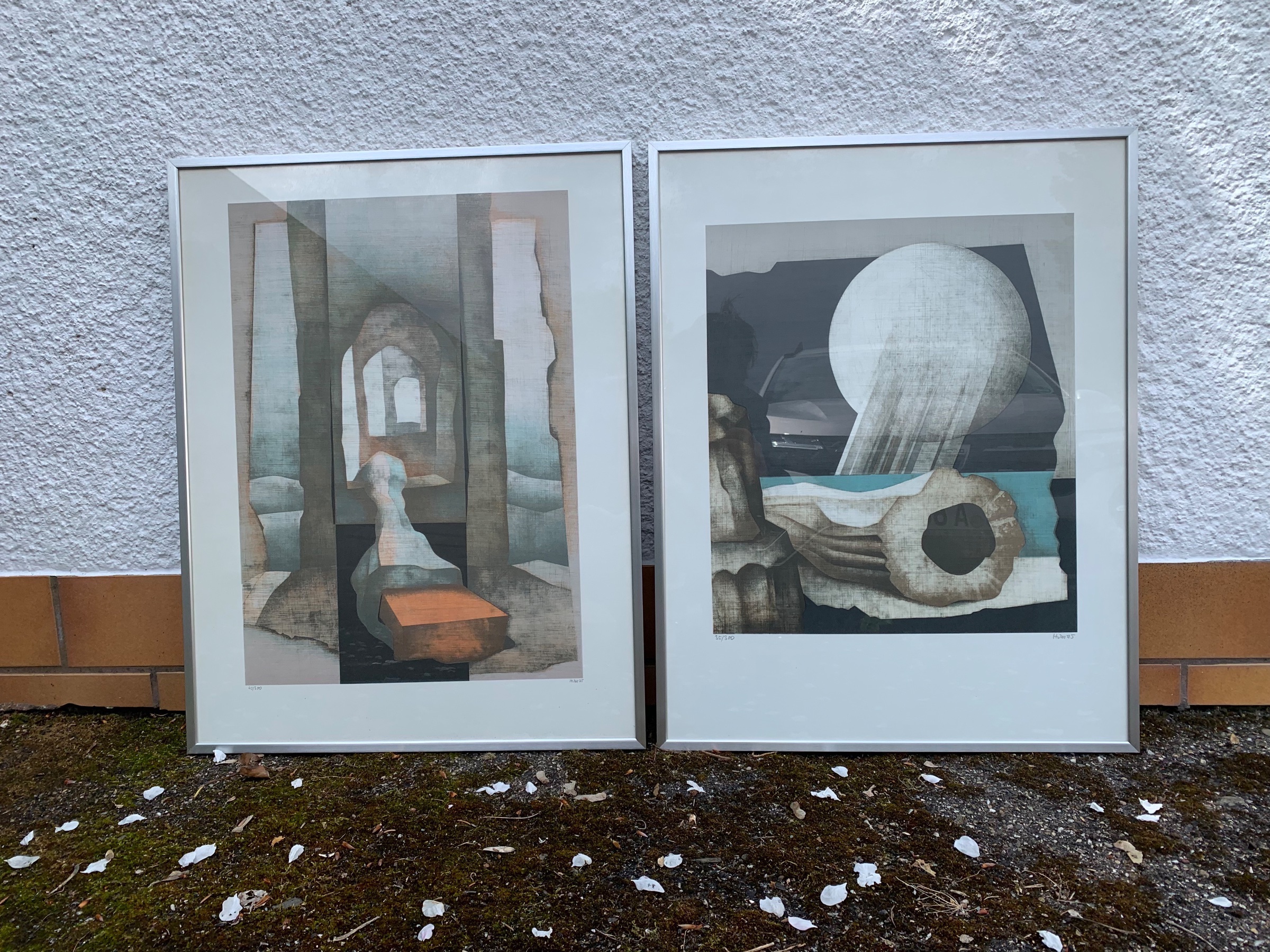 Heinz Otto Müller-Erbach - Hein Otto Müller (HOM) – Set of 2 Abstract Art Prints (1975) – Signed & Numbe... kaufen? Bieten Sie von 100!