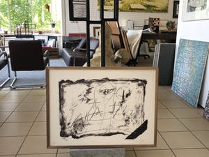 Antoni Tapies - zonder titel - met lijst kopen? Bied vanaf 495!
